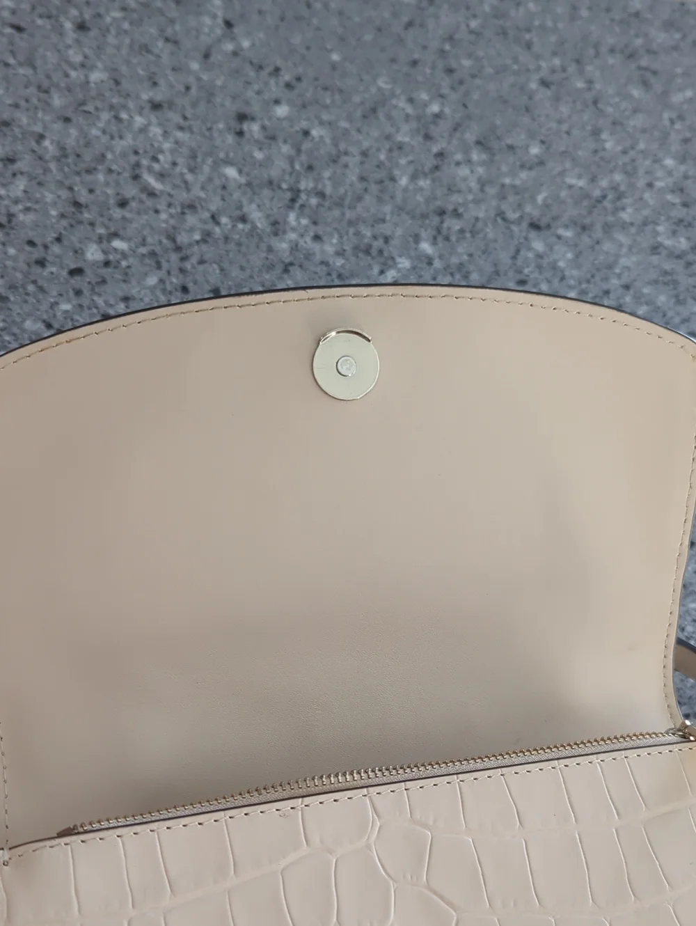 Kate Spade Darcy Croc-Embossed Leather Top Handle Satchel In Bare